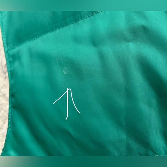 Vintage Camel Northern Goose Down Puffer Vest Mens Sz L Green Nylon Outdoor Warm - Picture 7 of 8